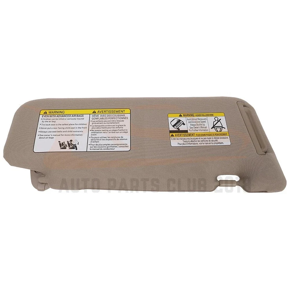 Left Beige Sun Visor with Lamp for Nissan Murano 2006–2008 96401-CC22B