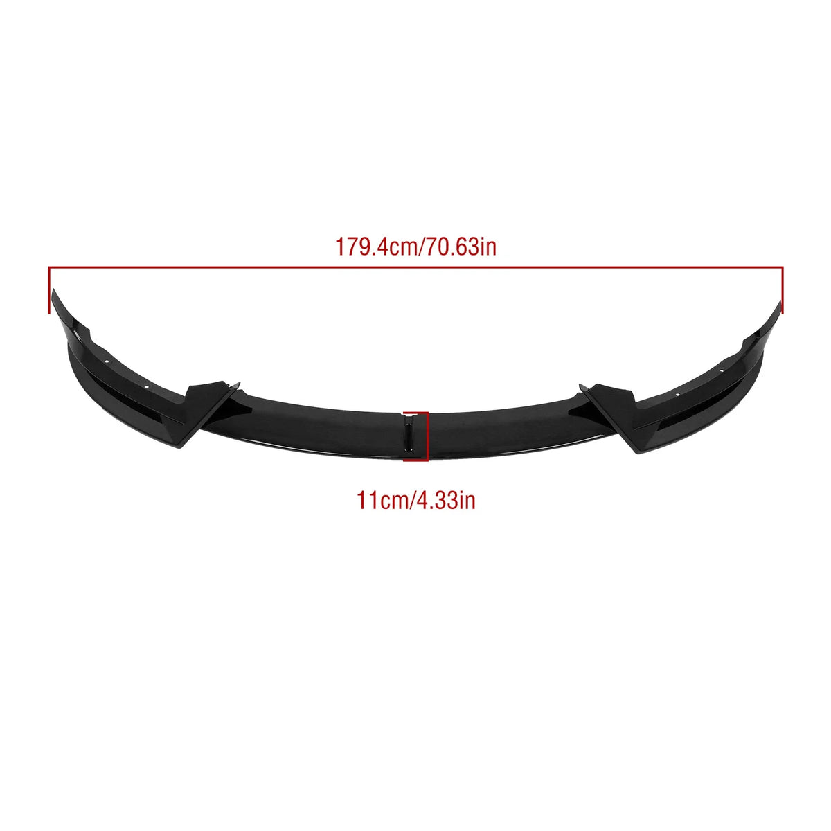 Front Bumper Lip Splitter for Tesla Model Y (2020–2024) Glossy Black