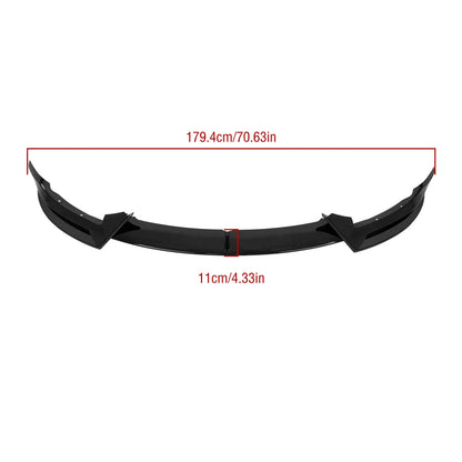 Front Bumper Lip Splitter for Tesla Model Y (2020–2024) Glossy Black
