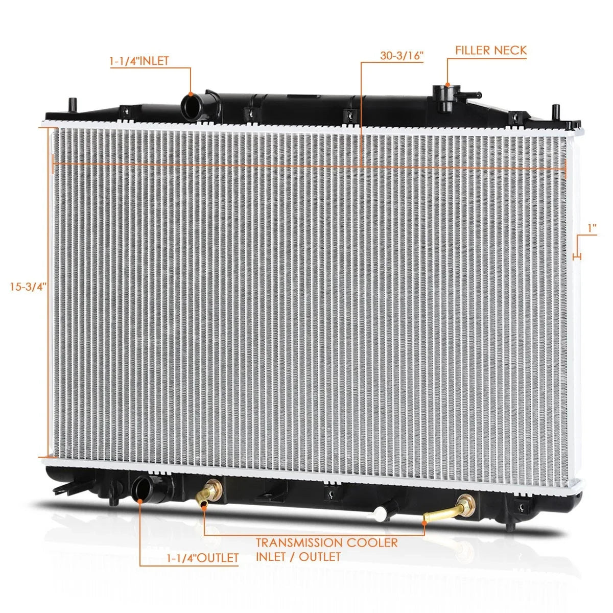 Aluminum OE Style Radiator for Honda Accord Crosstour/Acura RDX (2008–2018) DPI-2989