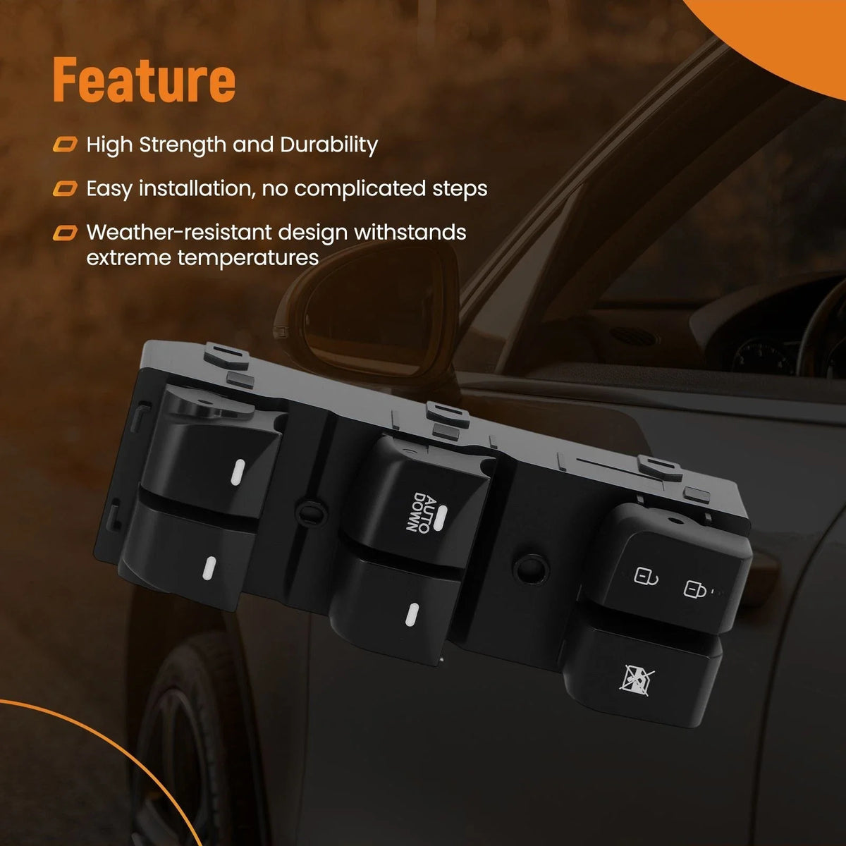 Master Power Window Switch 16Pins 93570-3X000 for Hyundai Elantra (2011-2015)