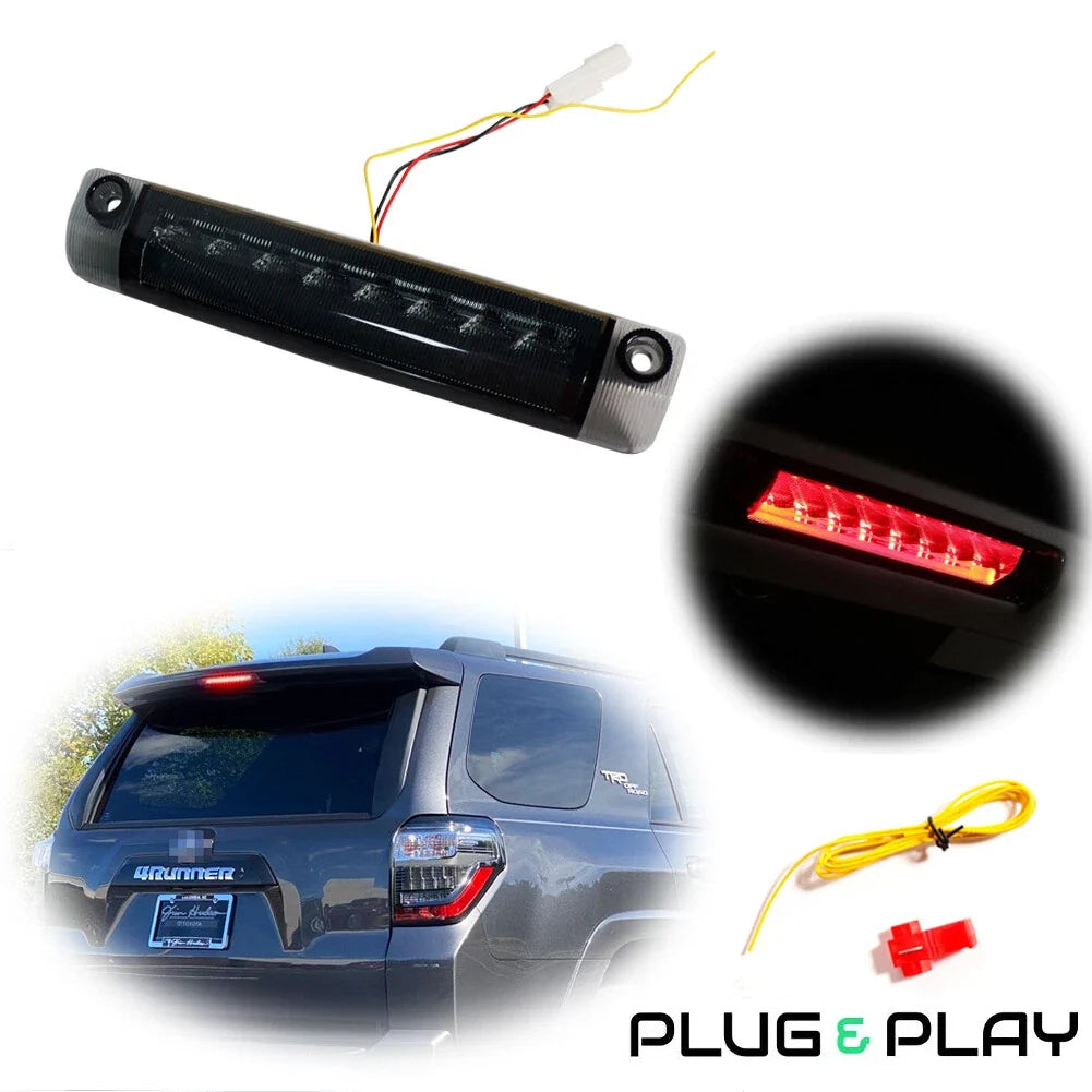 3D LED Tube 3rd Brake Light Assembly for Toyota Prius 4Runner Sienna