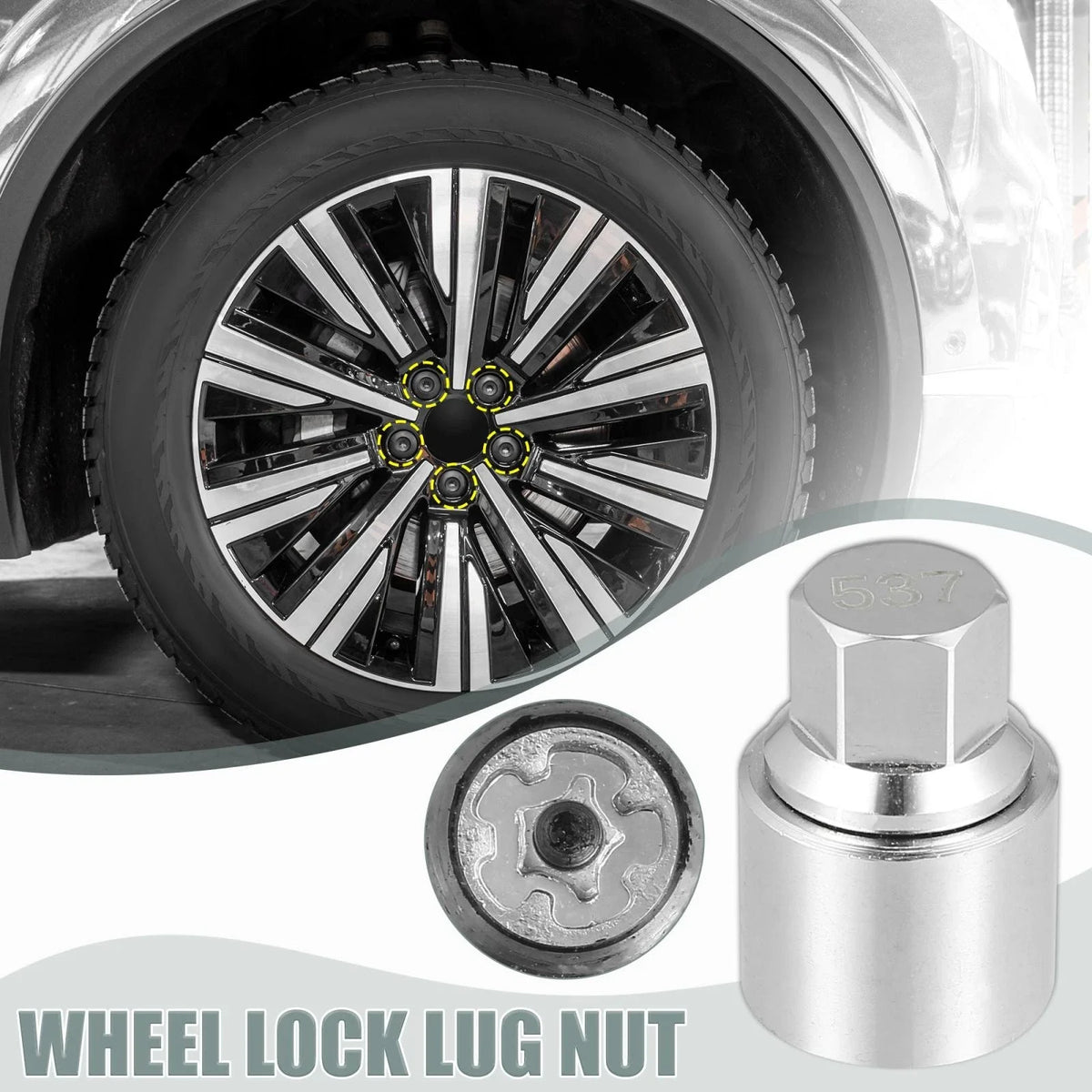 Wheel Lock Lug Nut Key for Volkswagen Tiguan (2018–2023)