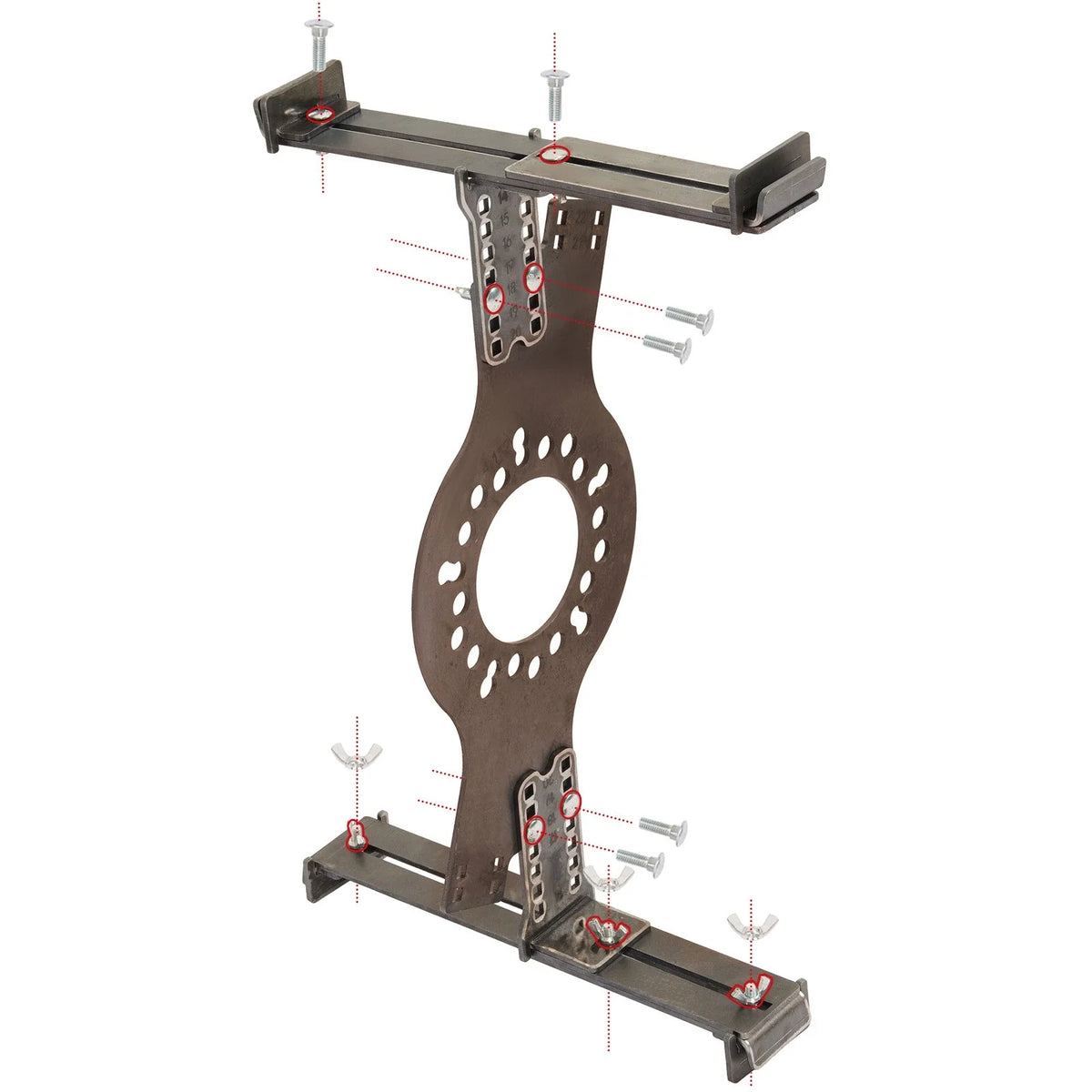 5-Lug Bolt Pattern Wheel Fitment Simulator Tool for Universal Use