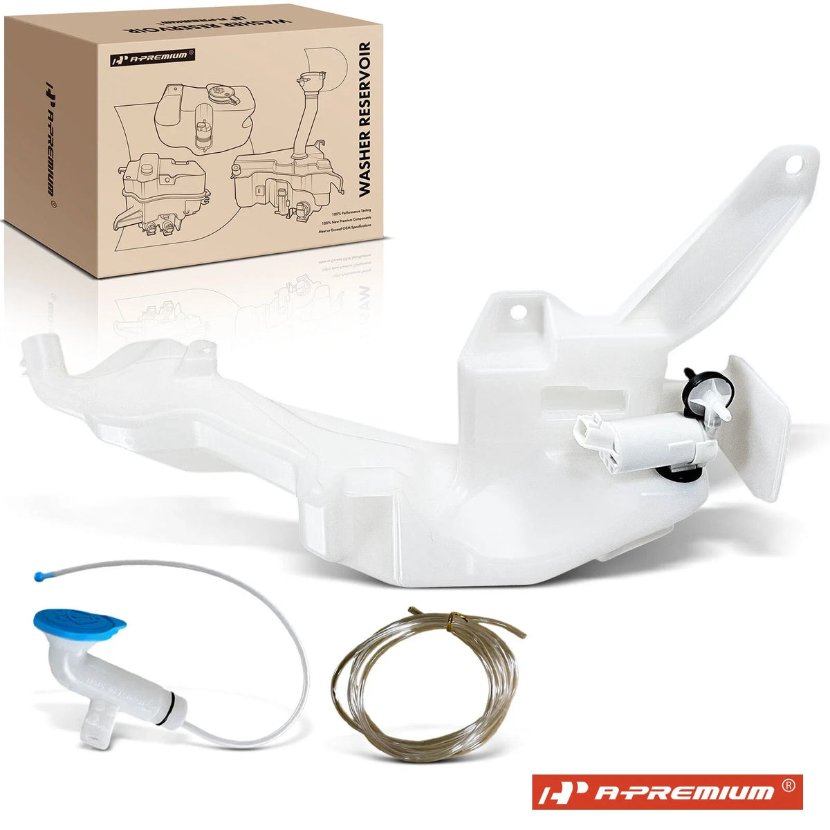 Windshield Washer Reservoir with Pump & Cap for Honda CR-V (2010–2011)
