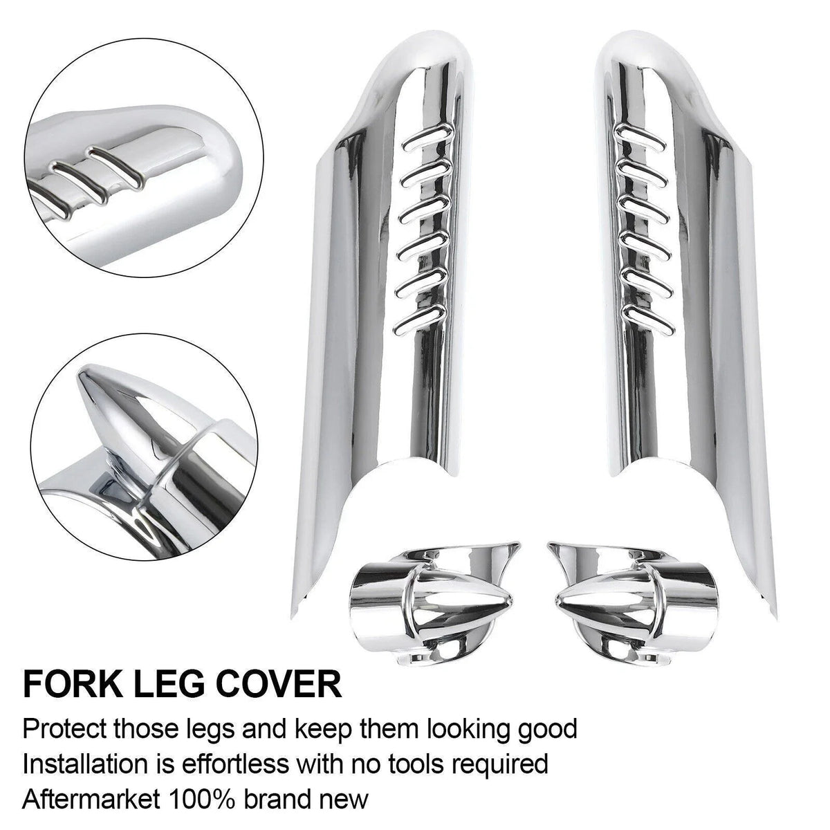 Shield Cover for Fork Lower Leg - Harley Electra Glide FLHT 2000-2015