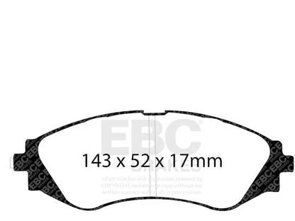 Brake Pad Set Front for Suzuki Forenza 2004-2008 WW654FK