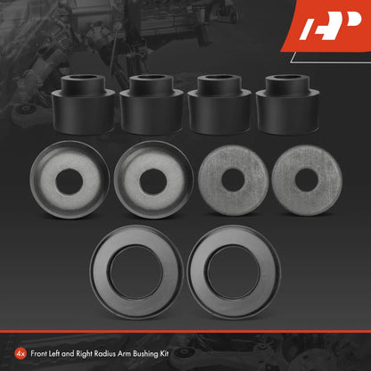 4 Front Bushings for Ford Super Duty E-150 E-350 E-450 1992-2021
