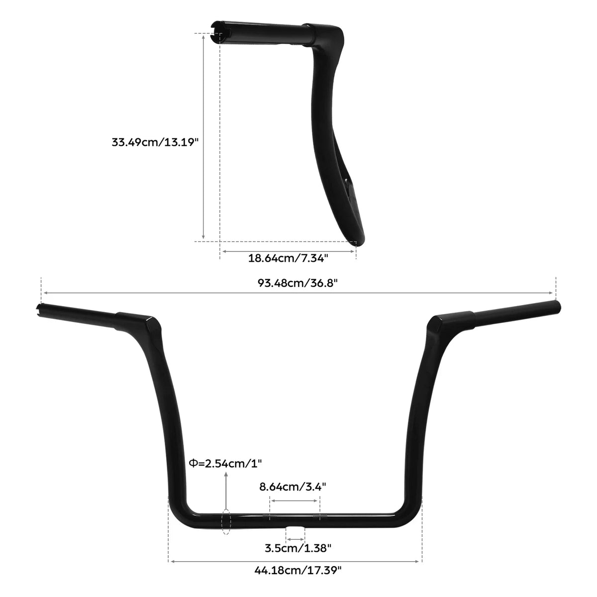 13" Rise Ape Hanger Handlebar for Harley Touring Electra Glide (2014–2024)