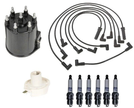 ACDelco Ignition Kit for GMC Sonoma V6 (1991–1998) - Rotor, Cap, Wires, Plugs