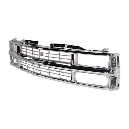 Grille Assembly Chrome for Chevrolet C1500 K1500 Tahoe (1994–1999)