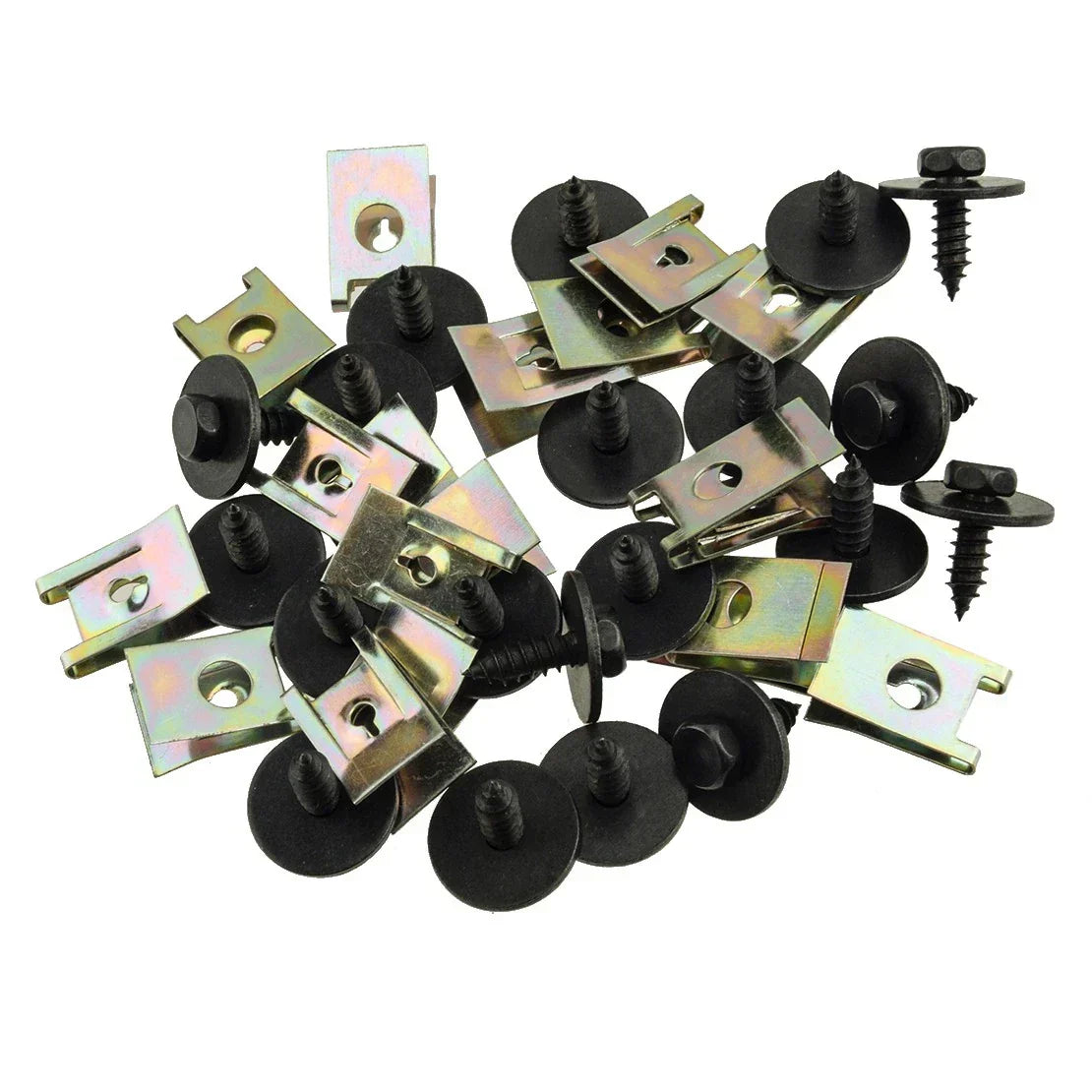 Set of 40 U-Mutter Hex Bolts for BMW Underbody Shielding