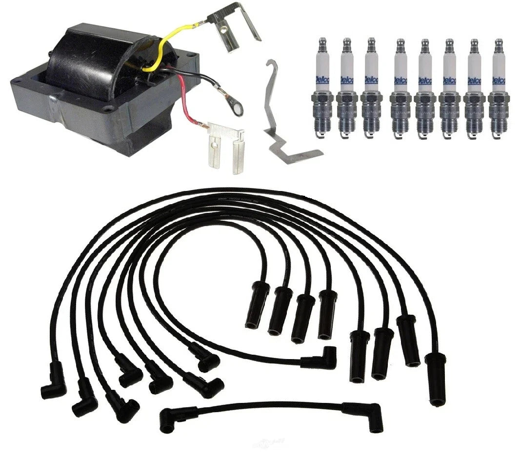 Ignition Wires 1 Coil 8 Spark Plugs Kit ACDelco for GMC P3500 (1990)