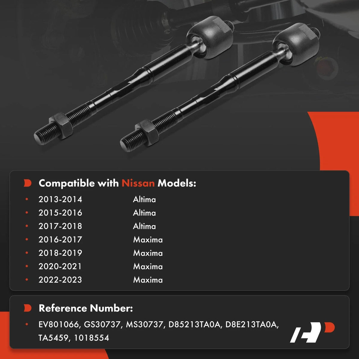Front Inner Tie Rod Ends for Altima (2013-2018) & Maxima (2016-2023)