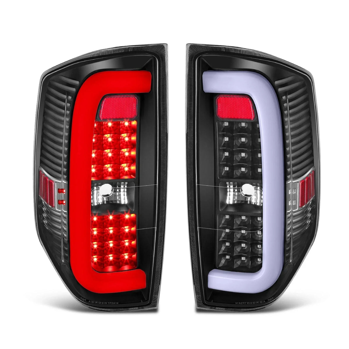 3D LED Tube Bar Tail Light for Tundra (2014–2021) Black Housing