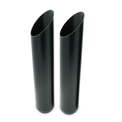 2.5" Dual Exhaust Kit - 2 Chamber, Black Tips for GMC Jimmy 2000-2004