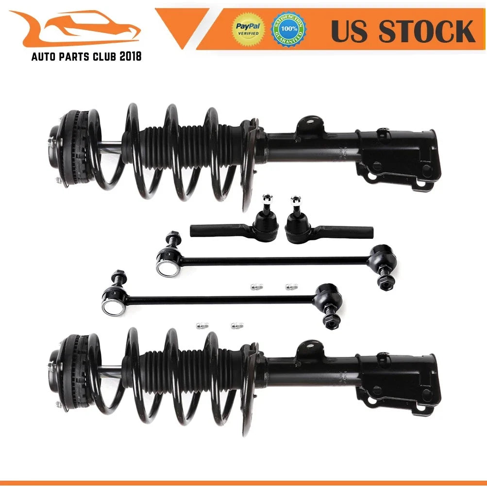Front Strut Assemblies Sway Bar Tie Rod for Dodge Grand Caravan (2008–2018)
