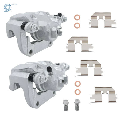 Rear Brake Caliper Pair w/ Bracket for 2006-2014 Honda Ridgeline