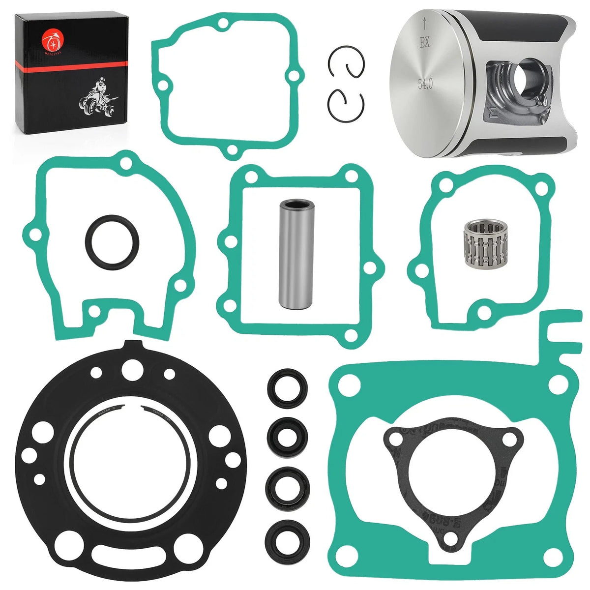 Top End Rebuild Kit: 54mm STD Piston & Gaskets for Honda CR125R (2003-2004)