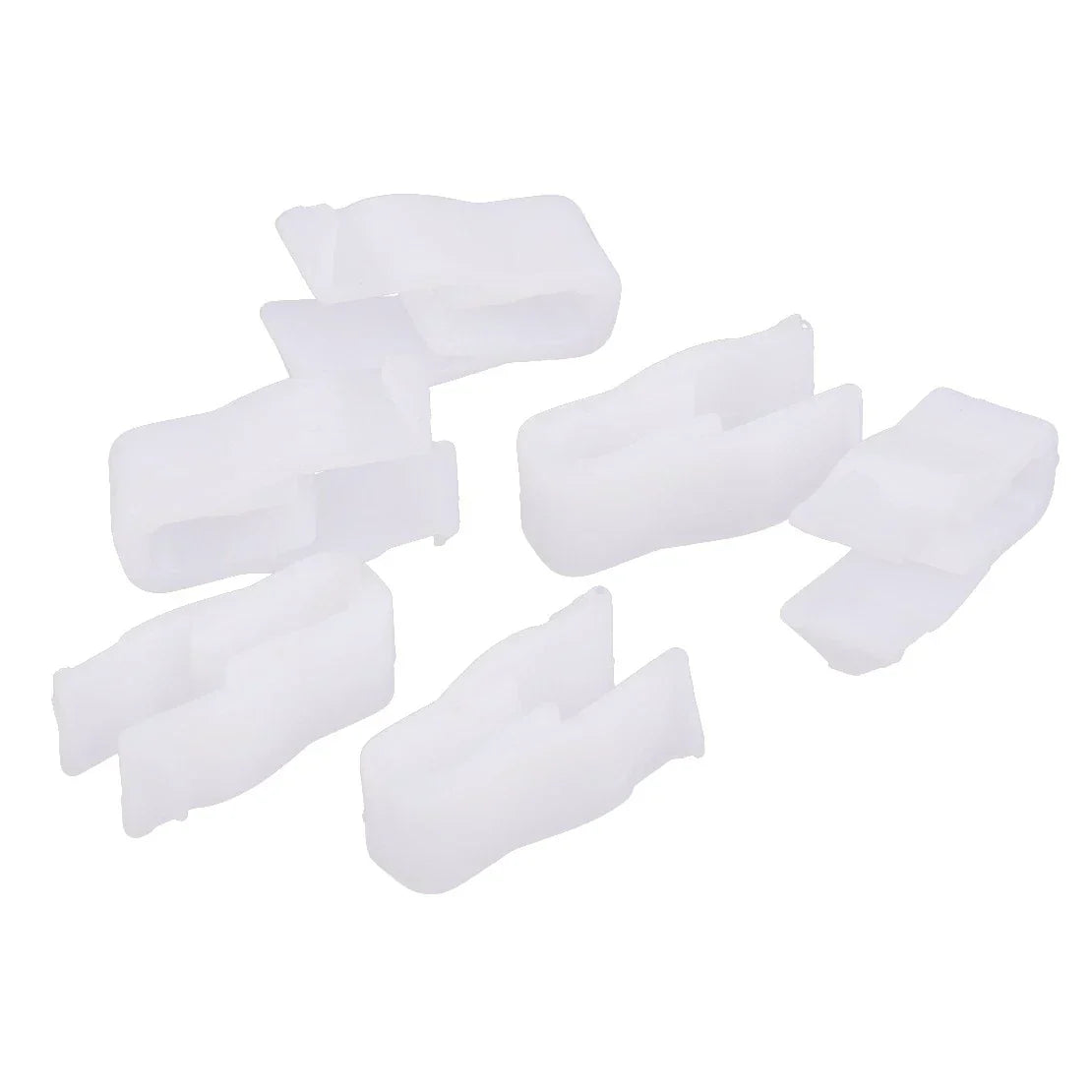 White Plastic Instrument Panel Rivets - 50 Count for Automotive Use