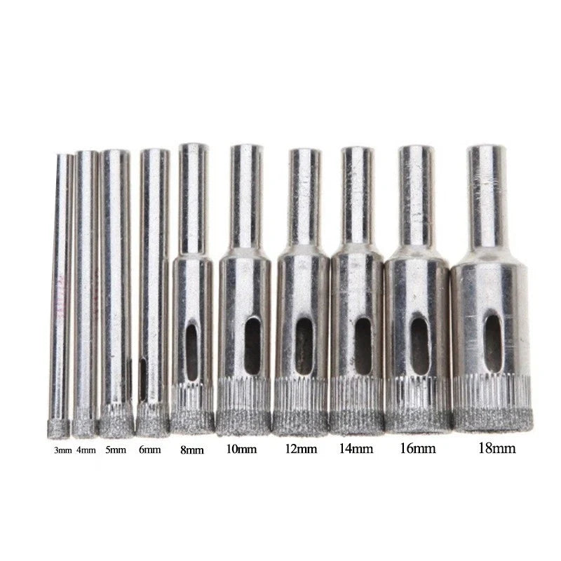 10pcs Core Drill Bits Set 3mm-18mm