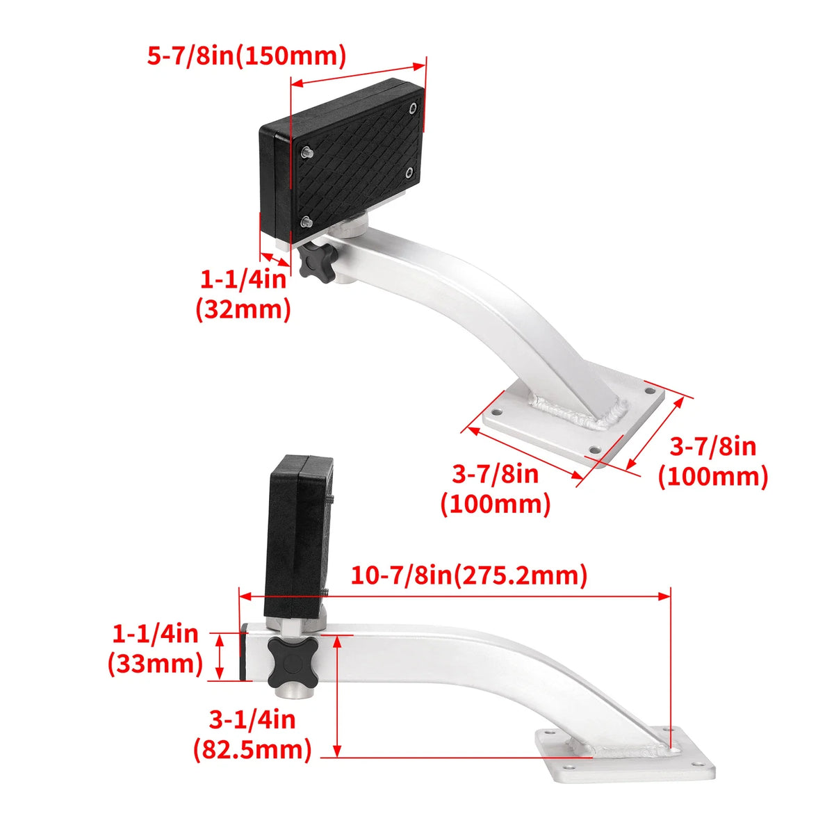 Trolling Motor Mount Bracket with Hardware for Universal Applications