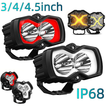 3"/4"/4.5" LED Pod Work Light for Jeep Pickup