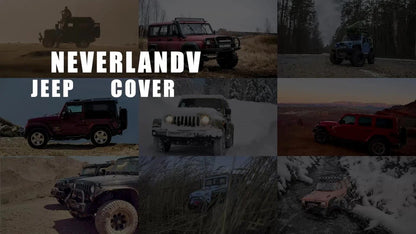 Waterproof Rain Cover for Jeep Wrangler JK CJ YJ TJ JL 2 Door (2007–2025)