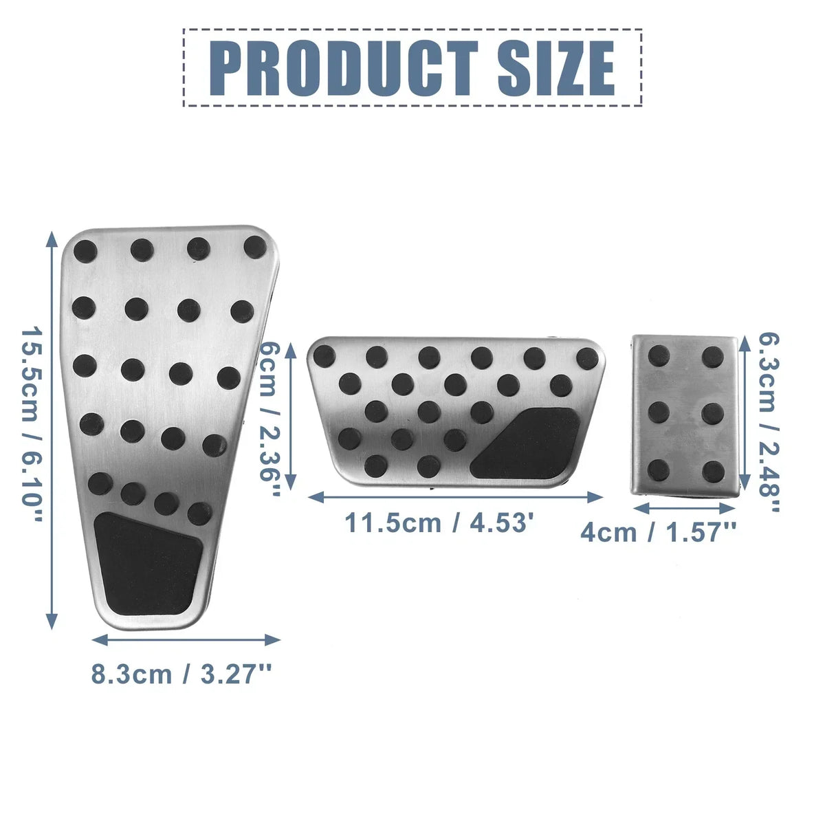 Accelerator and Brake Pedal Cover Set for 2011-2018 Dodge Ram