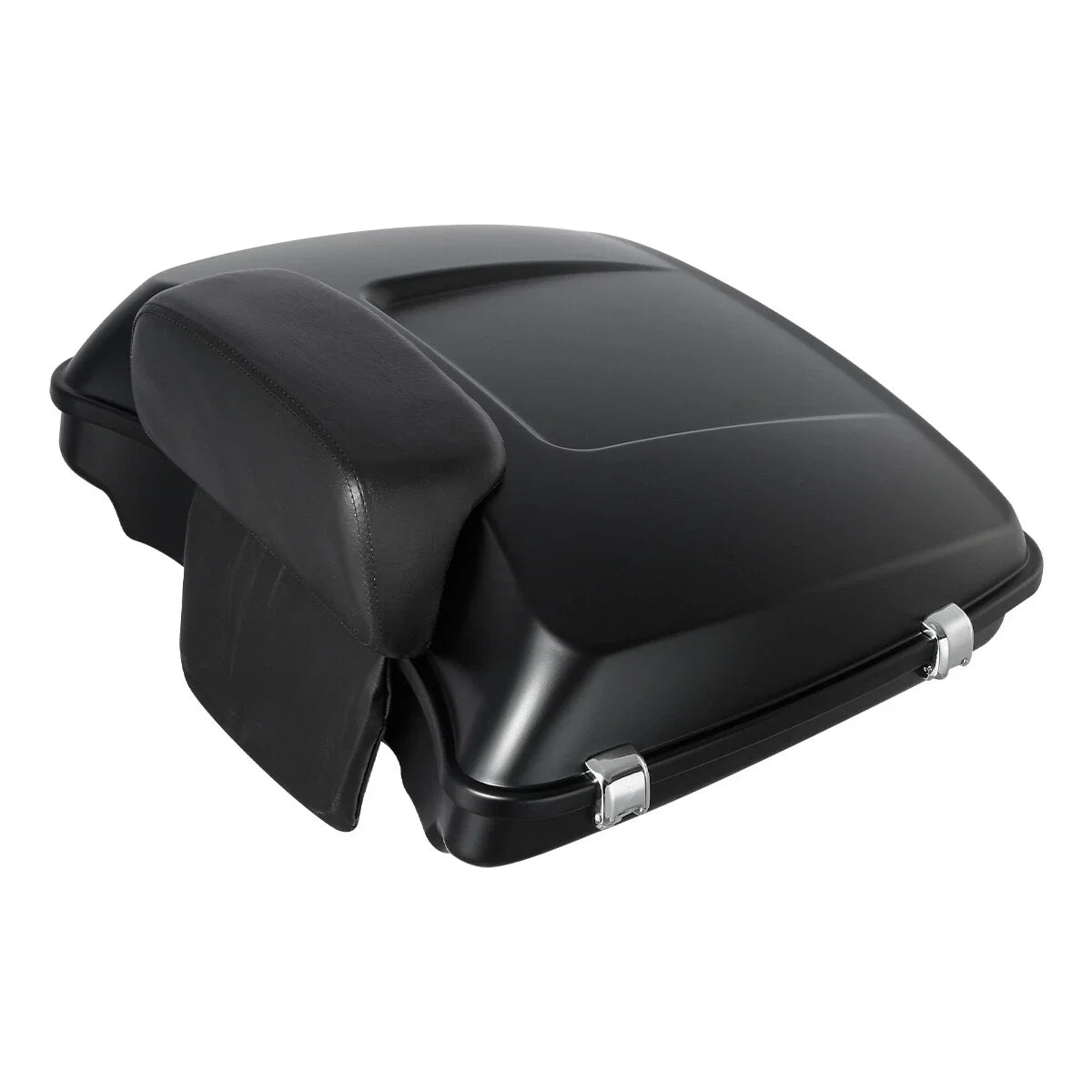 Razor Trunk Backrest Pad Mount Rack in Matte Black for Harley Touring 2014-2026