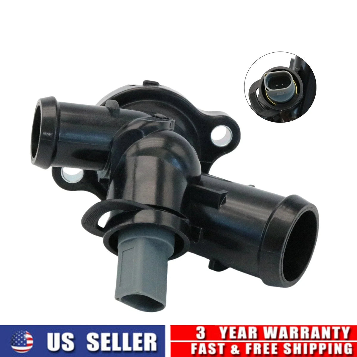 Thermostat Housing for Volkswagen Jetta 2.5L, Beetle 2.0L (2005–2014)