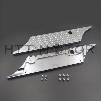 Chrome Billet Saddlebag Latch Cover for Touring Models (Harley 1993-2013)