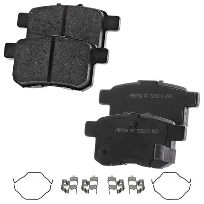 Rear Brake Rotor and Pad Kit for Accord (2008-2017)
