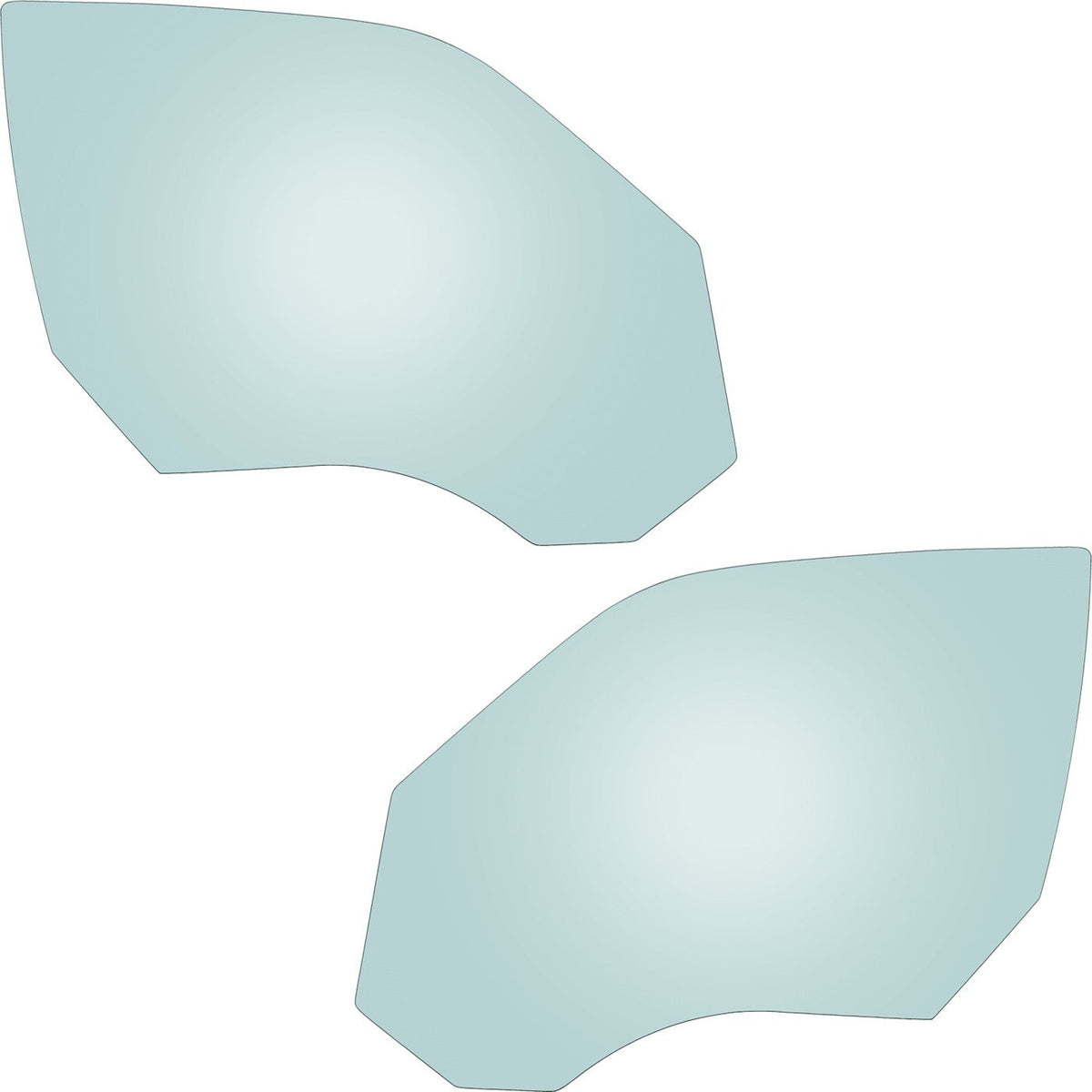 Front Door Glass Set (2) for Toyota Hilux N70 2005-2015