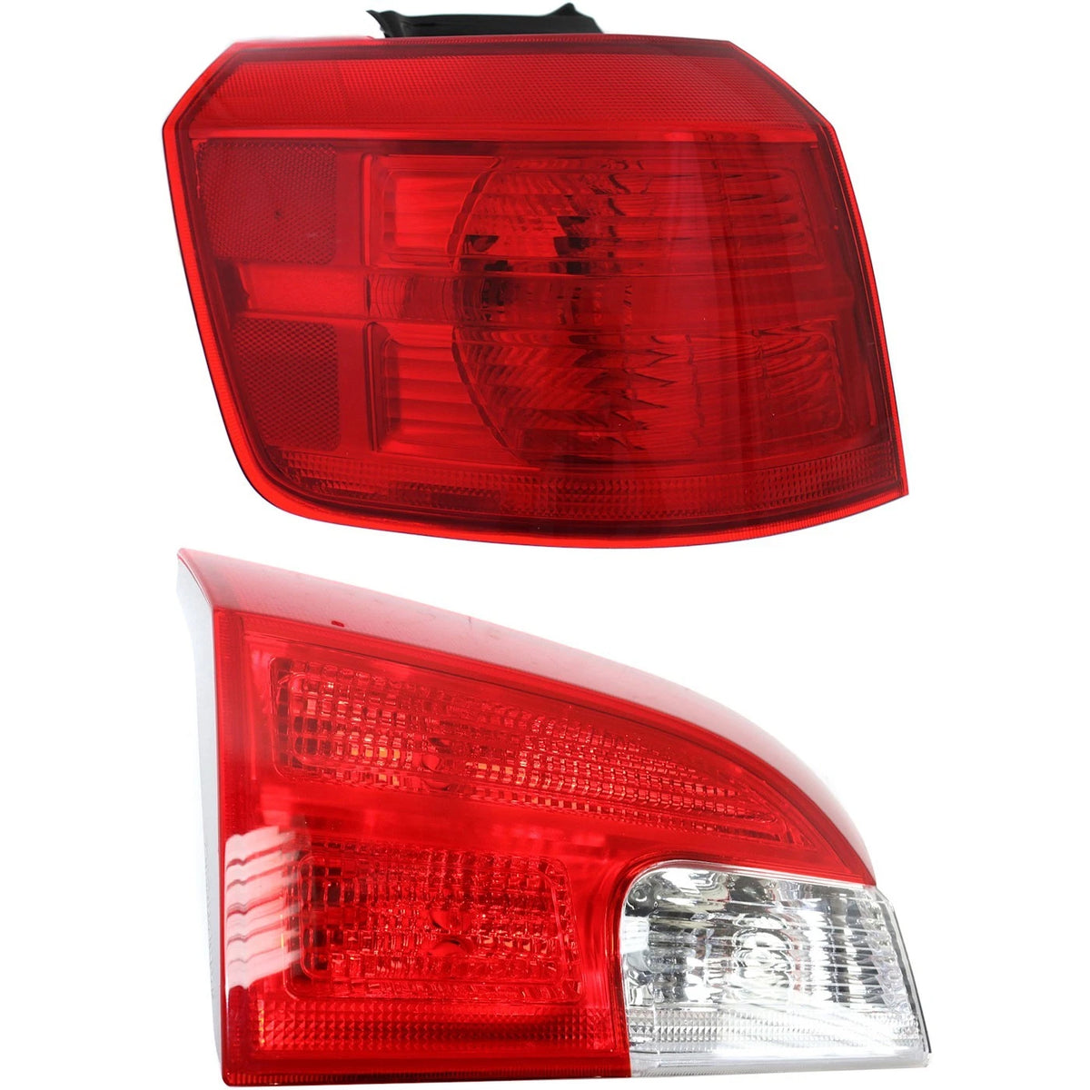Tail Light Set for GMC Terrain (2010–2017) Left Inner & Outer Red Lens Halogen