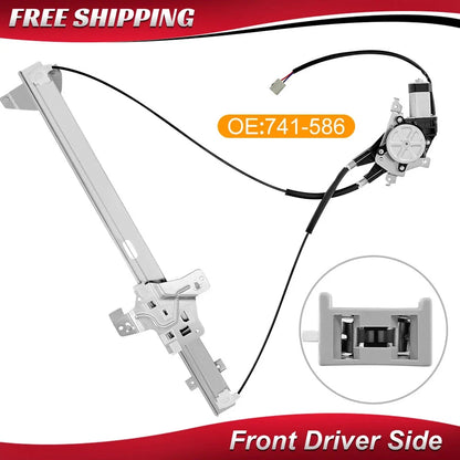 Front Left Window Regulator Assembly with Motor for Ford E-Series 2004-2014