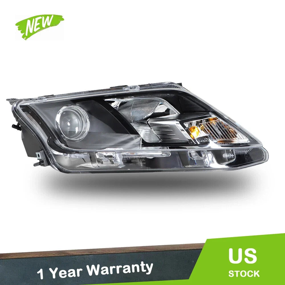 Halogen Front Headlight Right Side Black for 2010-2012 Ford Fusion