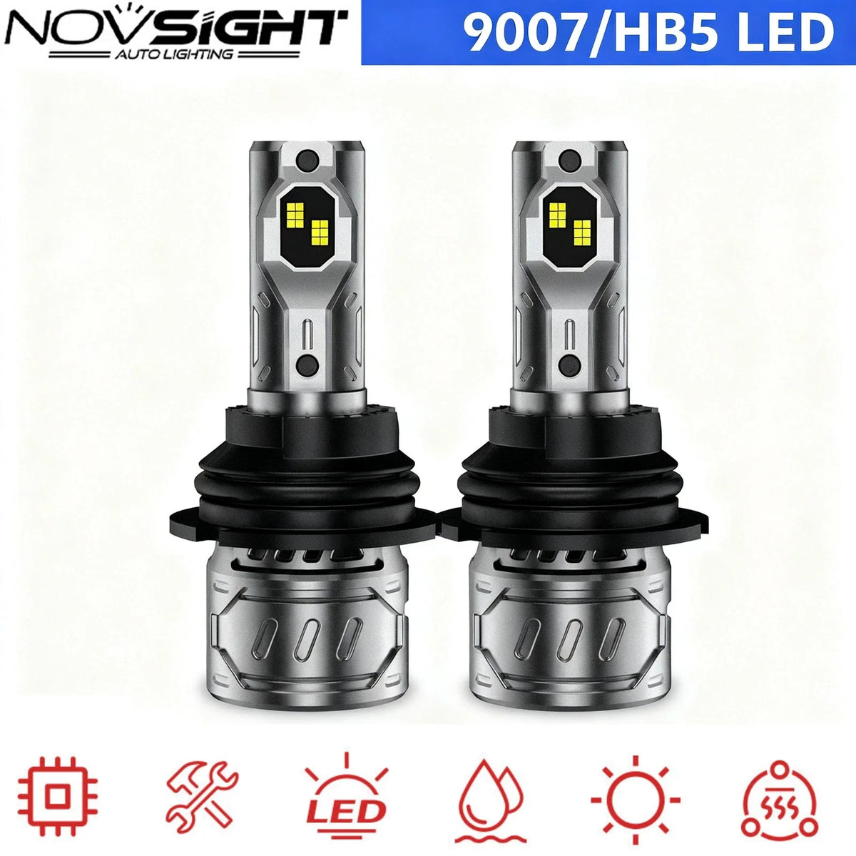 LED Headlight Bulbs Kit 9007/HB5 - 6500K White