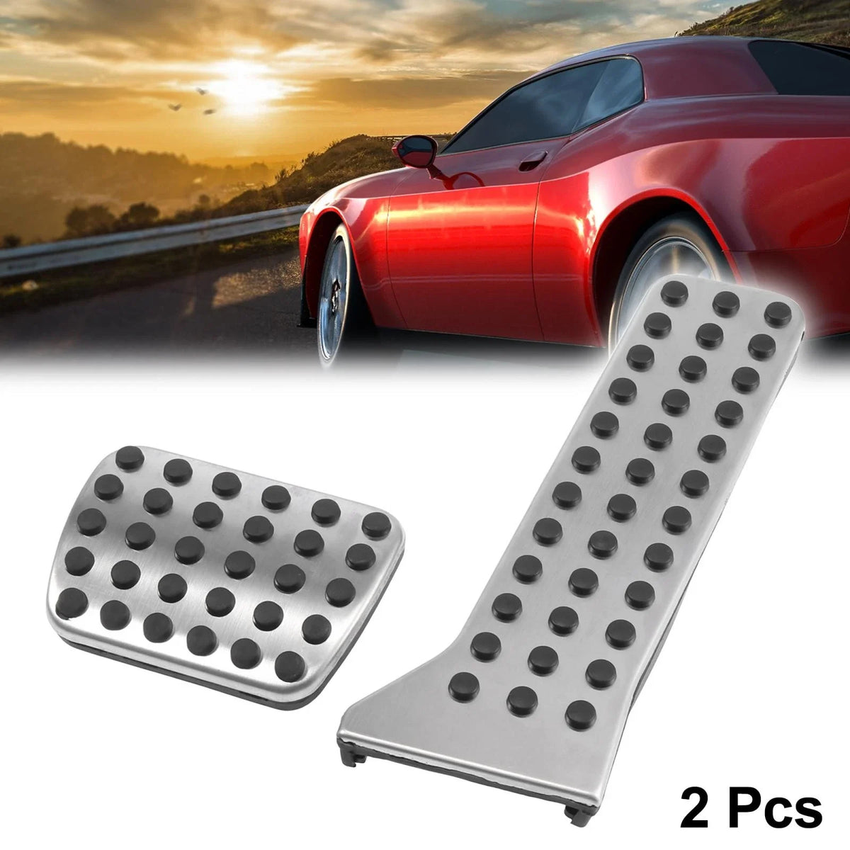 2X Automatic Transmission Brake Gas Pedal Pad Cover for Mazda 