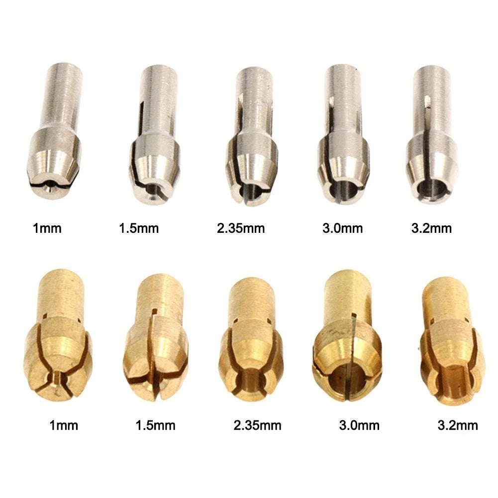 Chuck Adapter Set for DIY Projects (Copper & Stainless Steel)
