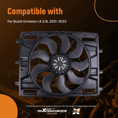 Radiator Cooling Fan Assembly for 2021-2023 Buick Envision Engine