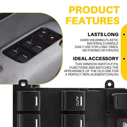 Front Driver Side Window Switch for Honda Fit 2009 to 2014