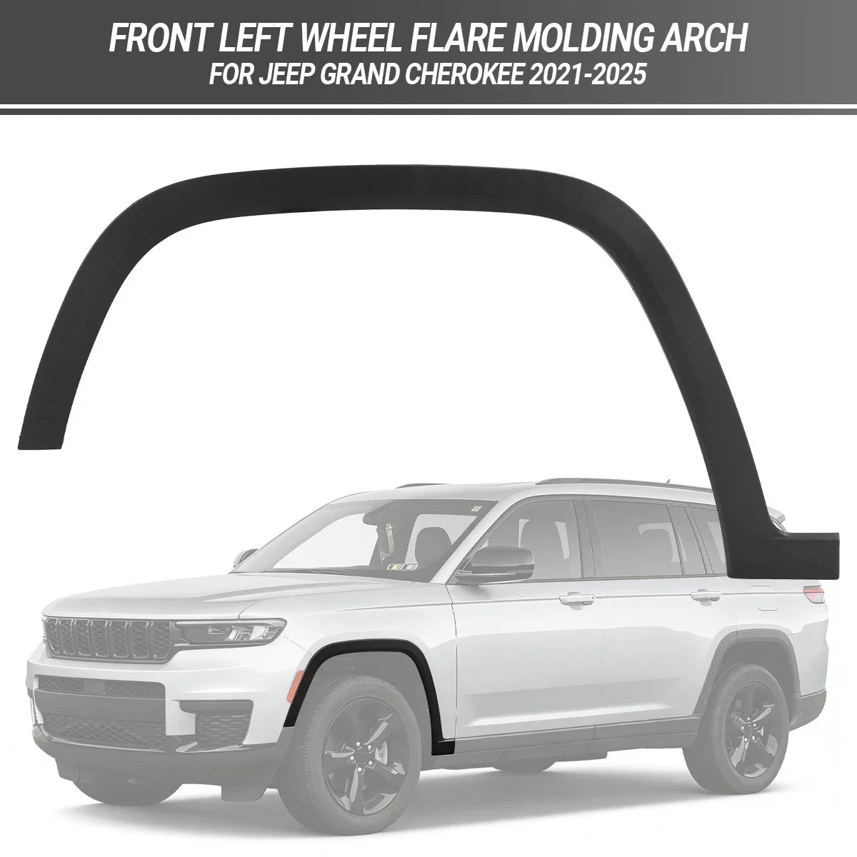 Left Front Wheel Fender Flare Molding for Jeep Grand Cherokee 2021-2025
