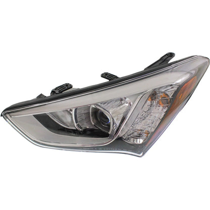 Driver Side Headlight for Hyundai Santa Fe Sport (2013–2016) Halogen w/Bulb CAPA