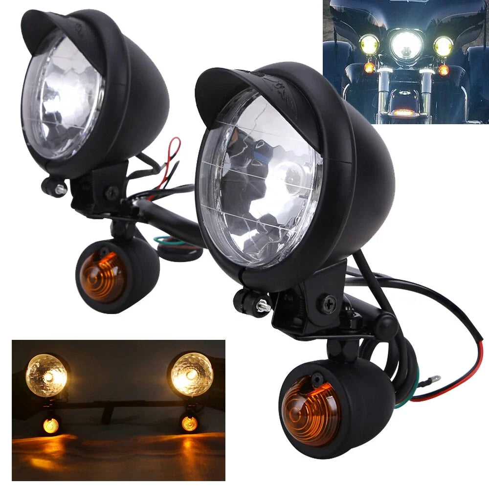 Turn Signal Light and Spot Light Bar Bracket for Motorcycle