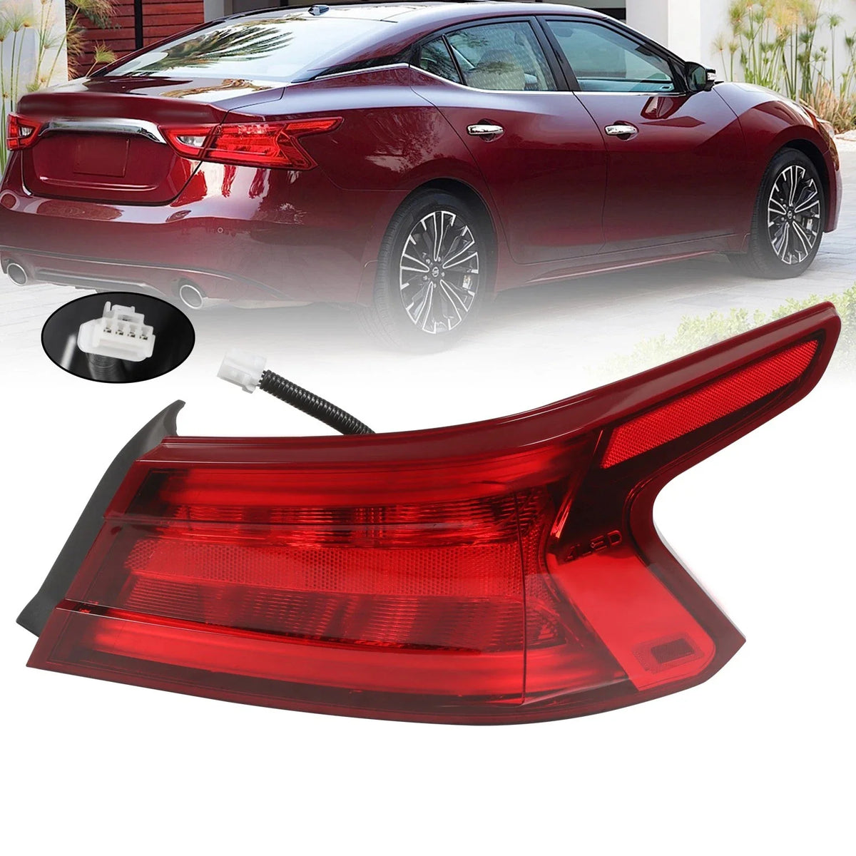 Right Side Tail Light Assembly for Nissan Maxima (2016-2018)