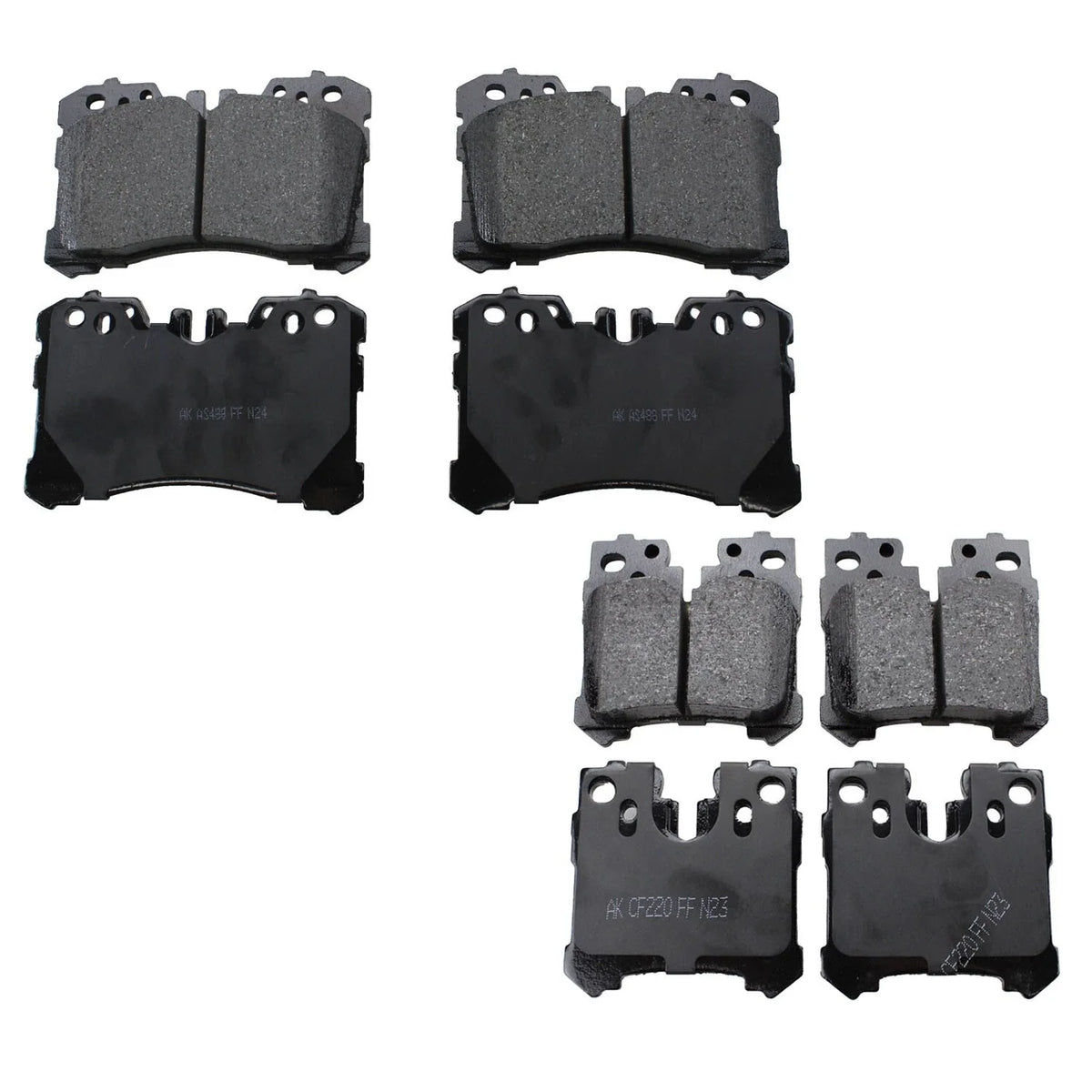 Akebono ProACT Disc Brake Pad Kit for Lexus (Front & Rear)