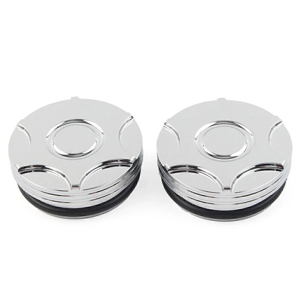 2X CNC Swingarm Pivot Bolt Covers for Harley V-Rod (2006–2017)
