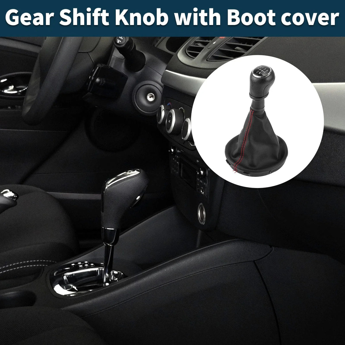 5 Speed Gear Shift Knob with Cover for Volkswagen Transporter (2003–2011)