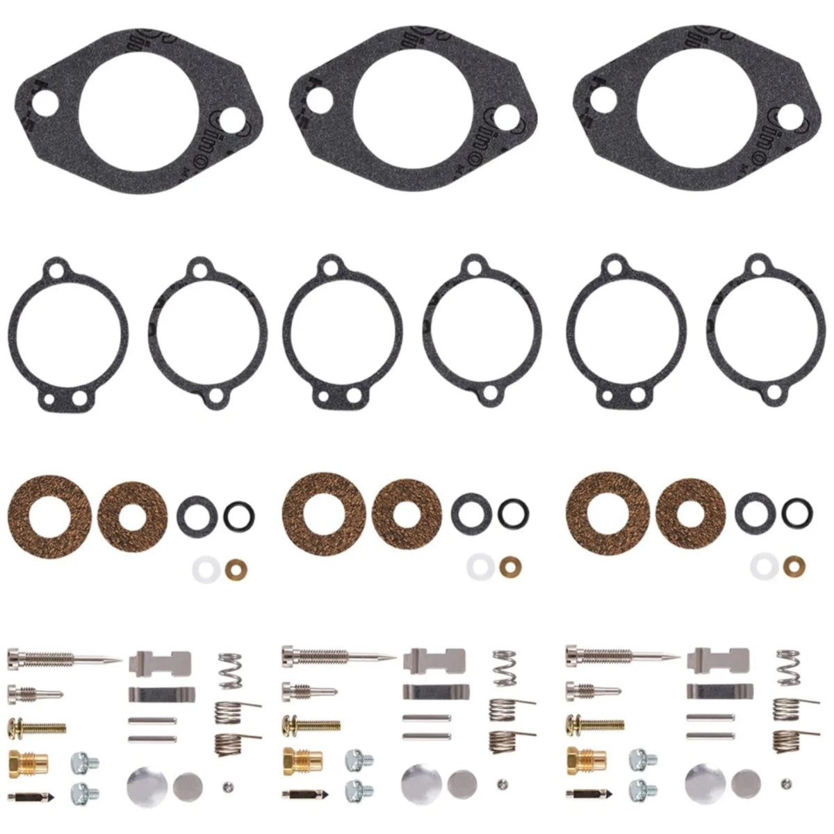 3-Piece Carburetor Repair Kits for 65-150HP Mercury (1990-2000)